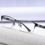 3PCS Blue Light Blocking Reading Glasses Men Half-frame Glasses Business Male Eyeglasses With Grade +100 3