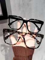 1Pc/2Pcs/3Pcs/4Pcs Elegant, Simple and Stylish Geometric Glasses with Transparent Lenses, Suitable for Daily Office Reading 2