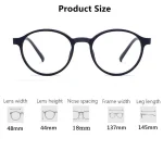 Ultralight Titanium Alloy Reading Glasses For Men And Women Retro Round Anti blue Light Glasses 0 +100 +150 +250 6