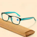 Anti Blue Light Reading Glasses Fashion Women Men Clear Sqaure Computer Eyeglasses Spring Legs Frame Eyewear