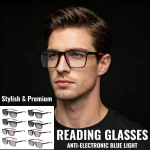 8-pay Value Pack of Reading Glasses Fashionable Two-tone Glasses for Men and Women Magnifying Glasses 3