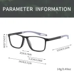 3PCS Fashion Classic Business Reading Glasses Men Square Frame Readers Eyewear Ultra Light Lens Glasses +1.0 To 4.0 6