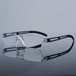 5/10PCS Small Frame Square Reading Glasses for Men and Women, Lightweight and Portable High-definition Reading Glasses 3