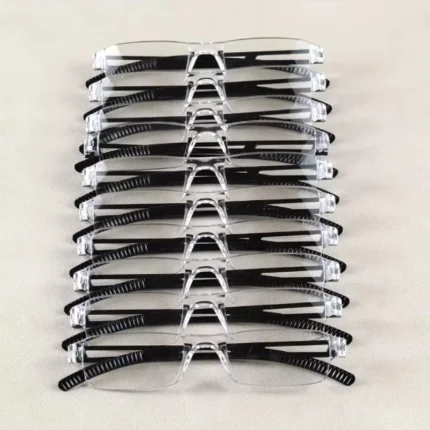 5/10PCS Small Frame Square Reading Glasses for Men and Women, Lightweight and Portable High-definition Reading Glasses 2