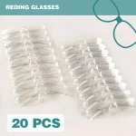 20-Piece Set of Integrated Reading Glasses for , with Clear Lenses, Lightweight to Wear, Suitable for Both Men and Women. 2