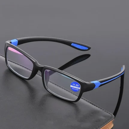 Reading Glasses Men Women Sports Anti-blue Light Reading Eyewear Black Red TR90 Frame Eyeglasses +100 to+400 glasses