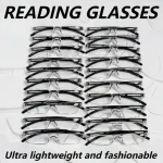 5/10PCS Small Frame Square Reading Glasses for Men and Women, Lightweight and Portable High-definition Reading Glasses