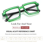 3 Pairs Oversize Reading Glasses Women Trendy Square Fashion Transparent Magnification Eyewear Glasses +150 +200 4
