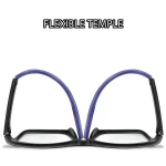 3 Pairs Reading Glasses Photochromic Classic Square Far Sight Glasses Anti Blue Light Blocking Ultralight Eyewear 6