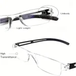 5/10PCS Small Frame Square Reading Glasses for Men and Women, Lightweight and Portable High-definition Reading Glasses 4