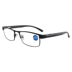 Stainless Steel Reading Glasses Men Business Glasses Male Anti Blue Light Eyeglasses +1.0 1.5 2.0 2.5 3 3.5 4.0 2