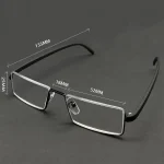 Metal Anti-Blue Light Reading Glasses Men Half Frame Eyeglasses Male Reading Glasses 6