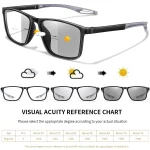 3 Pairs Reading Glasses Photochromic Classic Square Far Sight Glasses Anti Blue Light Blocking Ultralight Eyewear 5
