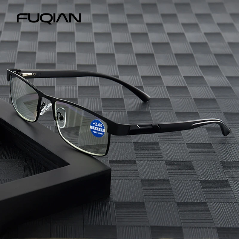 Stainless Steel Reading Glasses Men Business Glasses Male Anti Blue Light Eyeglasses +1.0 1.5 2.0 2.5 3 3.5 4.0 Stainless Steel Reading Glasses Men Business Glasses Male Anti Blue Light Eyeglasses +1.0 1.5 2.0 2.5 3 3.5 4.0