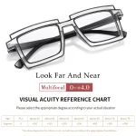 3 Pairs Oversize Reading Glasses Women Trendy Square Fashion Transparent Magnification Eyewear Glasses +150 +200 5