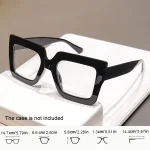 3pcs Oversized Square Reading Glasses Readers Lightweight Eyeglasses Eyewear for Women Clear Lens Leopard Fashion Glasses 6