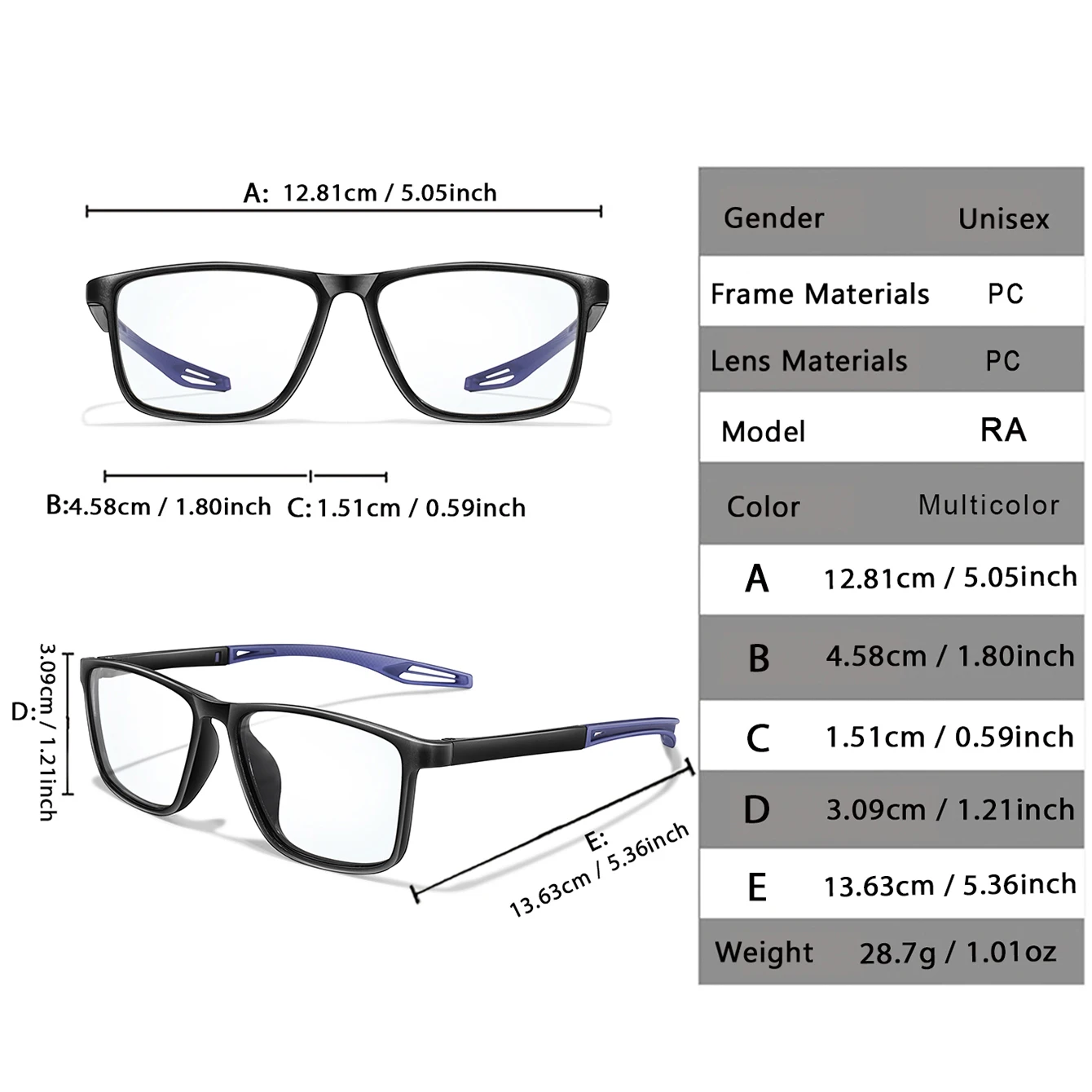 3 Pairs Reading Glasses Photochromic Classic Square Far Sight Glasses Anti Blue Light Blocking Ultralight Eyewear 2