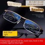 Automatic Zoom Glasses Both Near And Far Progressive Multifocal Glasses, Anti Blue Light Goggles 1845-1