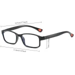 7pcs +100 To +400 Flexible Anti-Blue Light Reading Glasses for Men and Women PC Fashion Ultra-light Glasses 6
