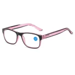 Anti Blue Light Reading Glasses Fashion Women Men Clear Sqaure Computer Eyeglasses Spring Legs Frame Eyewear 4