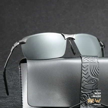 Men Polarized Sunglasses Driving Fishing Chameleon Glasses Change Color Sun Glasses Day Night Vision UV400 Eyewear 2