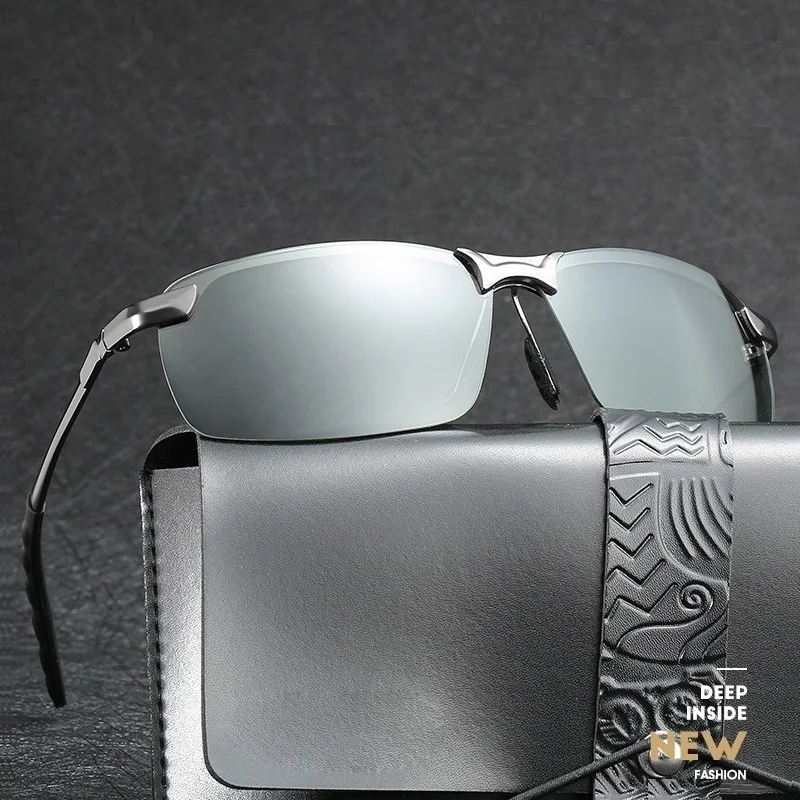 Men Polarized Sunglasses Driving Fishing Chameleon Glasses Change Color Sun Glasses Day Night Vision UV400 Eyewear 2
