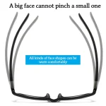 Reading Glasses Men Women Sports Anti-blue Light Reading Eyewear Black Red TR90 Frame Eyeglasses +100 to+400 glasses 5